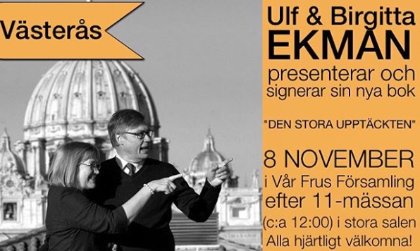 Just nu åker Ulf o Birgitta Ekman runt i katolska församlingar i Sverige och presenterar sin nya bok.